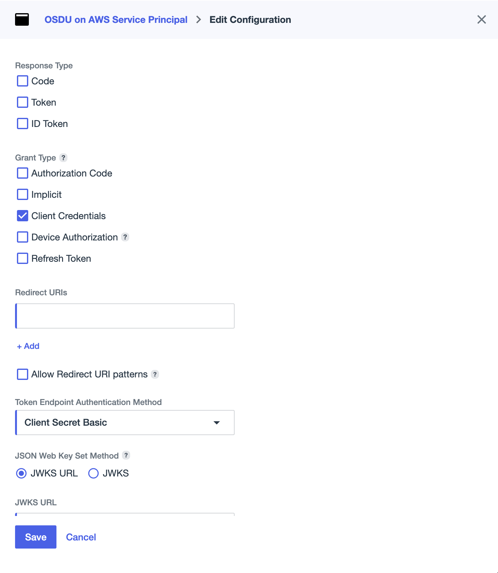 Ping Application Service Config