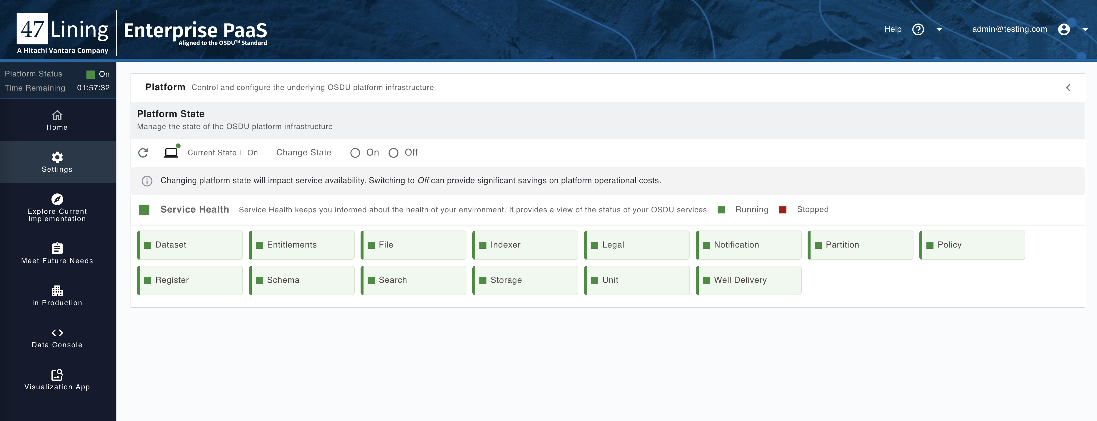 Settings Page